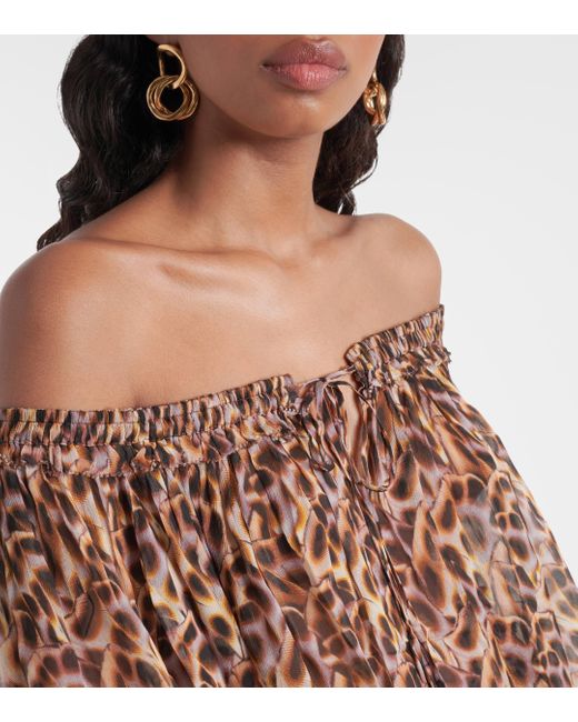 Blouse Vutti a encolure bardot Isabel Marant en coloris Brown