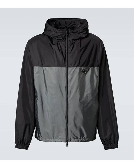 Prada Jacke Aus Re-Nylon in Black für Herren