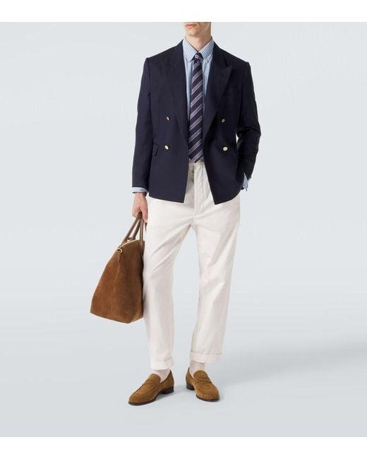 Polo Ralph Lauren Blue Striped Cotton Shirt for men