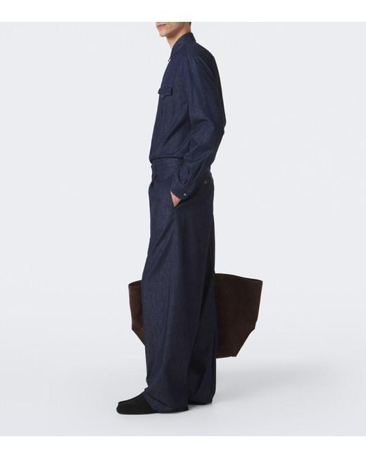 Jil Sander Black Hood Suede Moccasins for men
