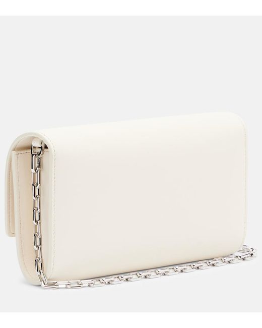 Christian Louboutin Natural Bettina Leather Clutch