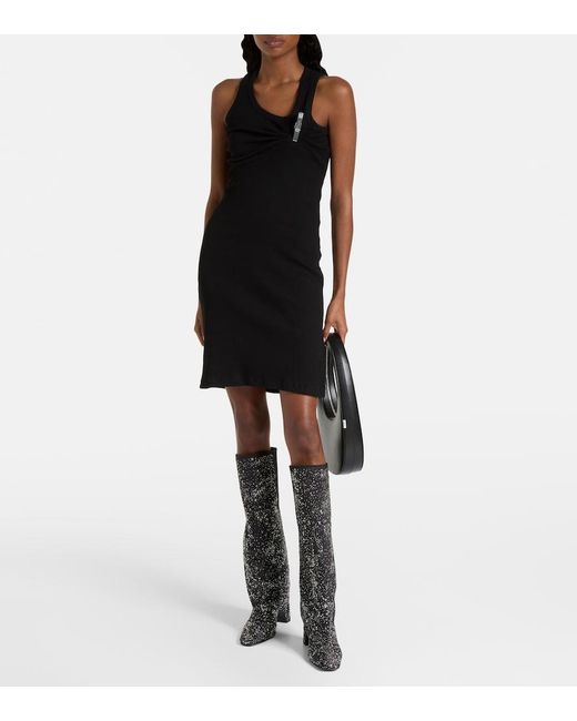 Coperni Black Embellished Knee-High Boots
