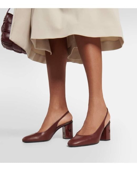 Salones Destalonados Damiersli De Piel Max Mara de color Brown