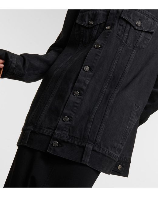 Khaite Black Cotton Denim Jacket
