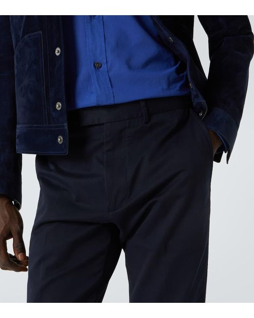 Pantaloni Chino di Tom Ford in Blue da Uomo