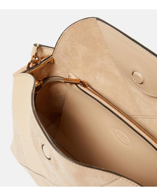 Tod's Natural Tst Mini Leather Shoulder Bag