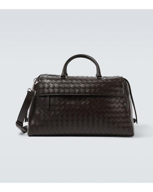 Bottega Veneta Weekender Intrecciato Aus Leder in Black für Herren
