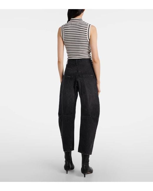 Jeans Barrell Shon De Tiro Medio Nili Lotan de color Black