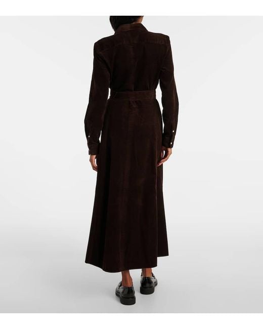 ralph lauren brown corduroy dress Polo Ralph Lauren Cotton Corduroy Short Dress