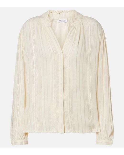Velvet Natural Cynthia Striped Blouse