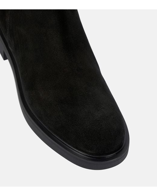 Gianvito Rossi Black Lexington Suede Ankle Boots