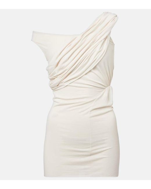 Rick Owens White Sahara Asymmetric Top