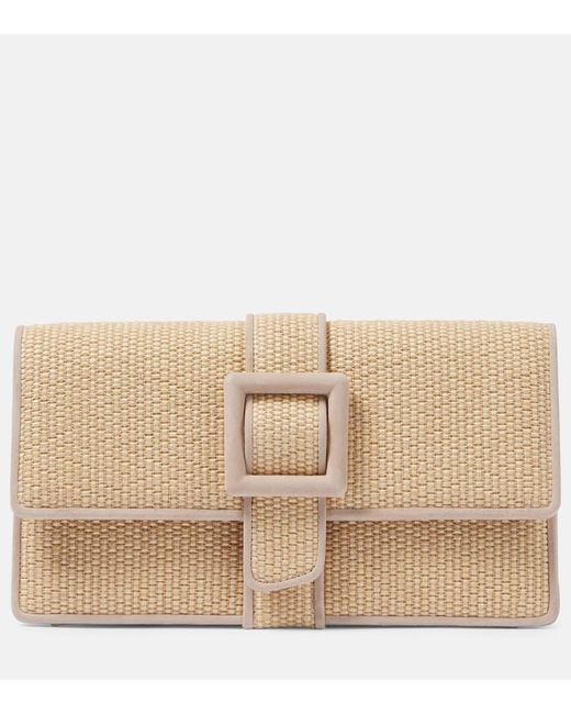 Manolo Blahnik Natural Maycap Raffia Clutch