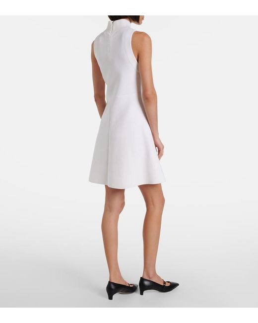 Dorothee Schumacher White Sharp Ambition Wool-Blend Minidress