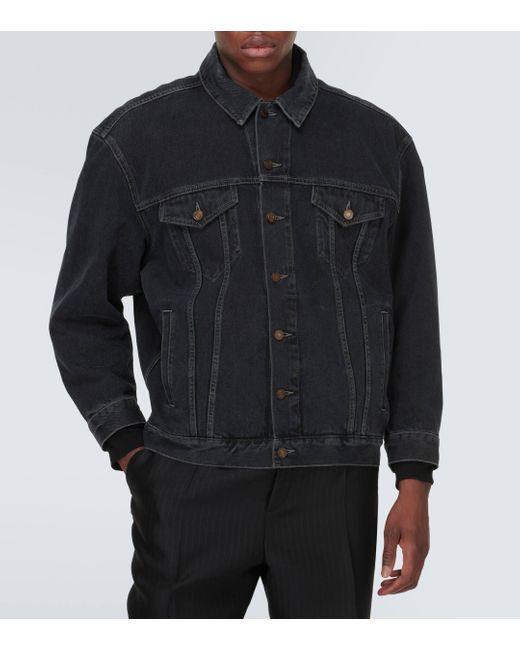 Veste en jean Saint Laurent pour homme en coloris Black