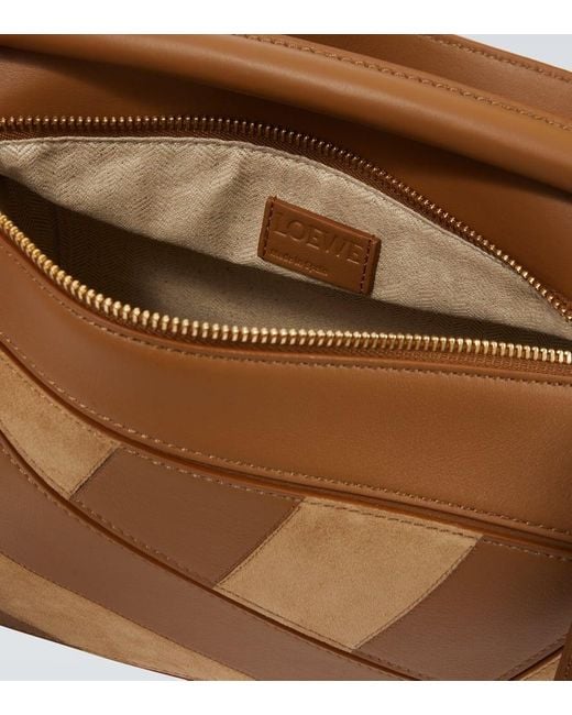 Loewe Tote Bag Puzzle Small Aus Leder in Brown für Herren