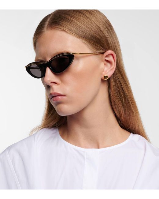 Occhiali Da Sole Cat-Eye di Loewe in Brown