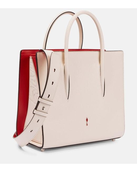 Christian Louboutin Natural Paloma Medium Leather Tote Bag