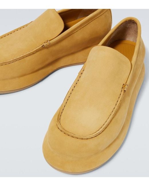 Jacquemus Natural Les Mocasins Bricciola Suede Platform Loafers for men