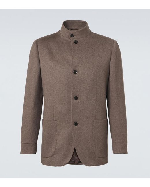 Lardini Brown Cashmere Jacket for men