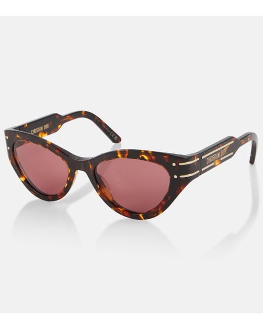 Dior Brown Diorsignature B7i Cat-eye Sunglasses