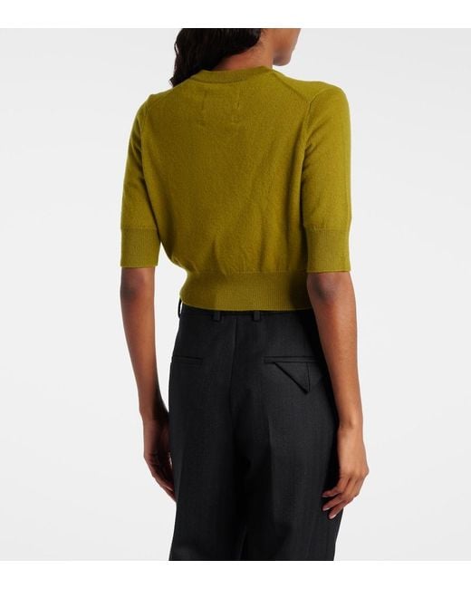 Extreme Cashmere Green N°474 Super Little Cashmere Cardigan