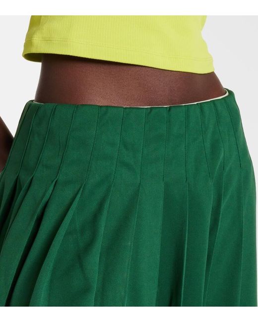 The Upside Green Oxford Sloan Pleated Tennis Skirt