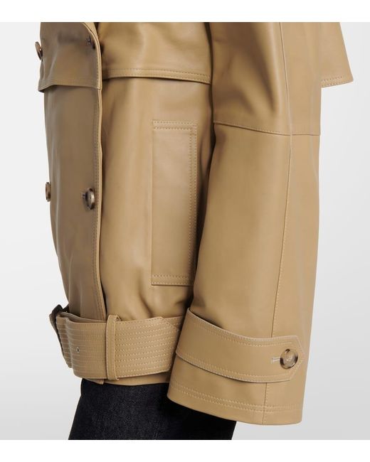Totême  Natural Oversize-Jacke Aus Leder