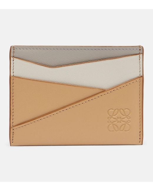 Loewe Natural Puzzle Leather Cardholder