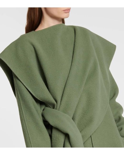 The Row Green Keran Cashmere Shawl