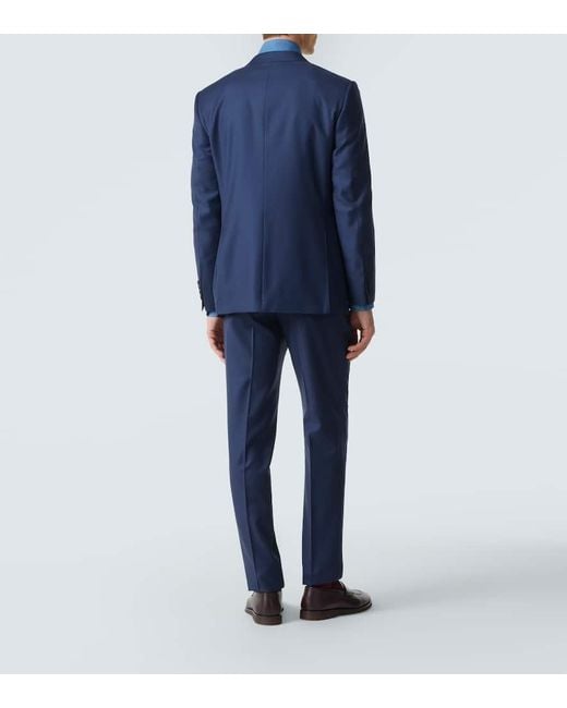 Costume En Laine Canali pour homme en coloris Blue