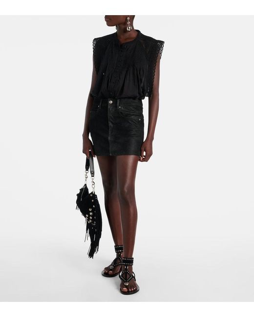 Isabel Marant Black Kimmy Miniskirt