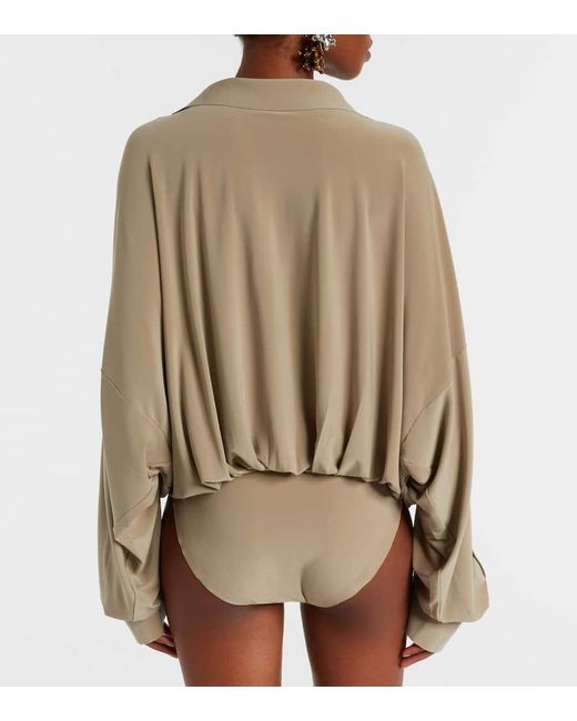 Body Oversized Norma Kamali de color Natural