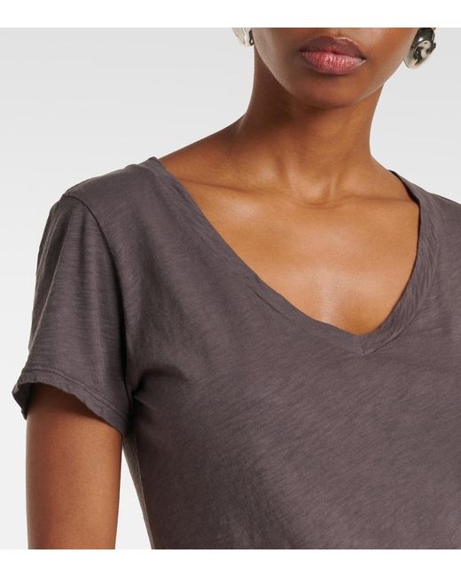 Velvet Gray Lilith Cotton Jersey T-Shirt
