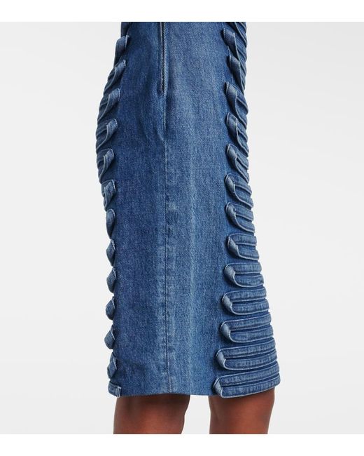 Versace Blue Denim Mini Dress