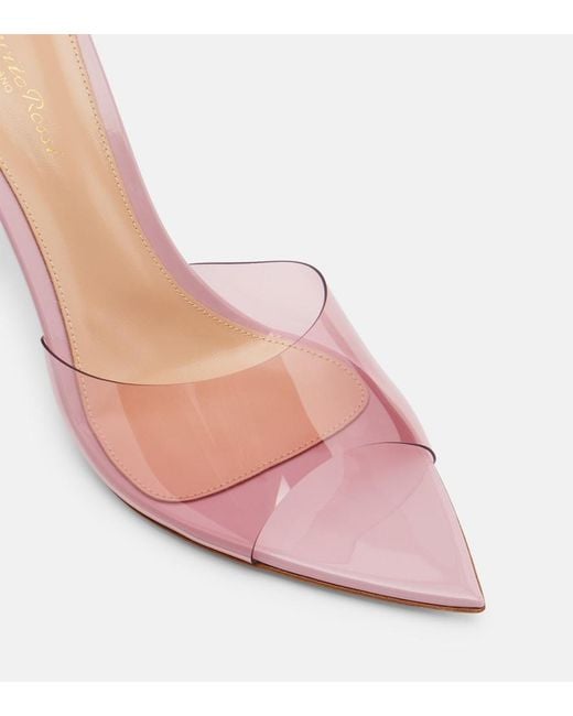 Gianvito Rossi Pink Elle 85 Tpu Mules