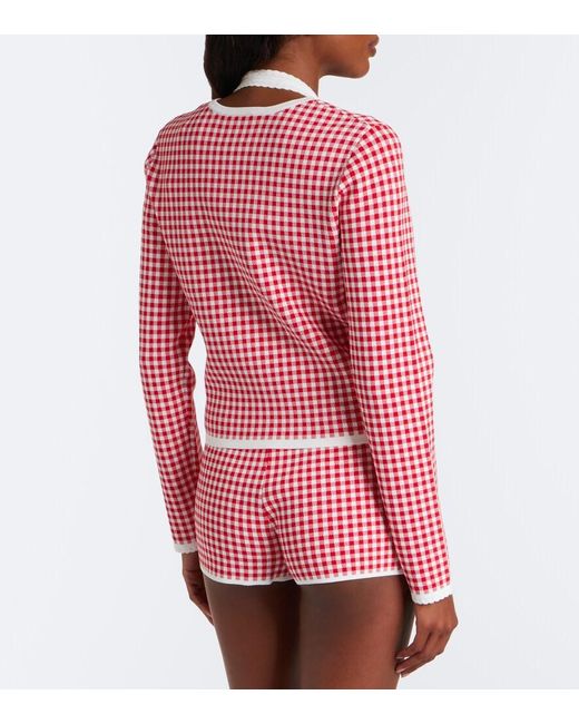 Posse Red Micah Gingham Cardigan