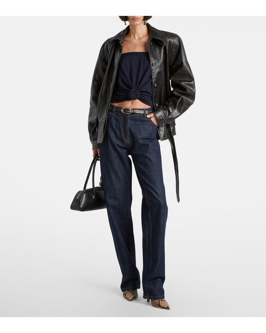 Magda Butrym Blue Wool Top