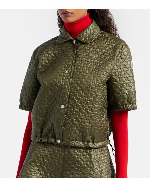 Moncler Green Cropped Jacket