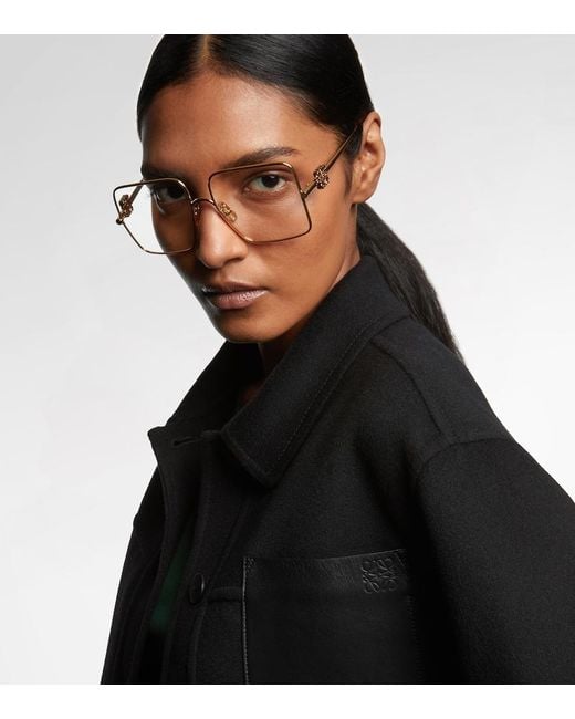 Loewe Metallic Anagram Oversized Glasses