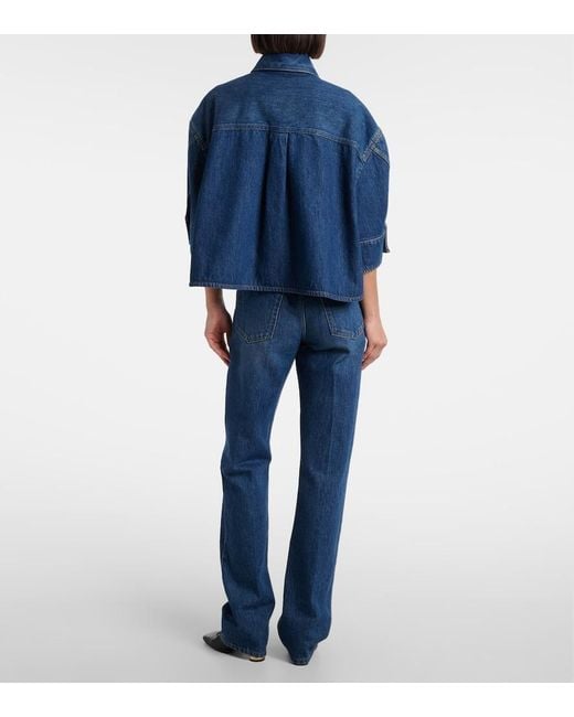 Camicia Di Jeans Oversize di Givenchy in Blue
