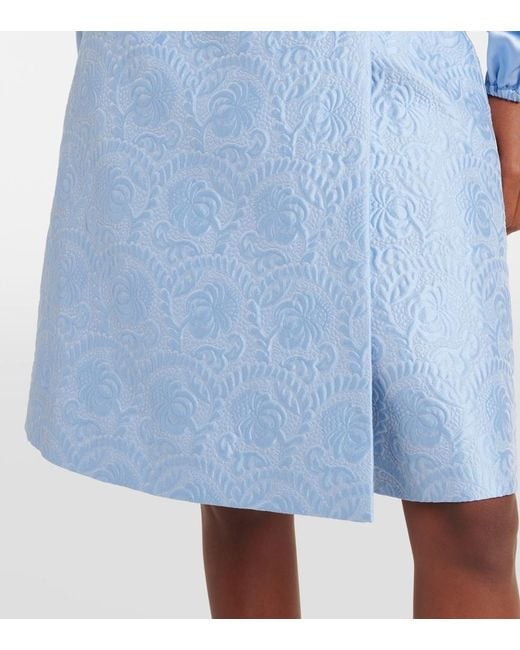 Dolce & Gabbana Blue Skirt With Logo