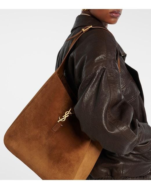 Bolso Al Hombro Le 5 A 7 Supple Large De Ante Saint Laurent de color Brown