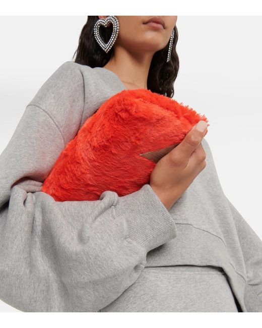 The Attico Red 8.30 Pm Clutch