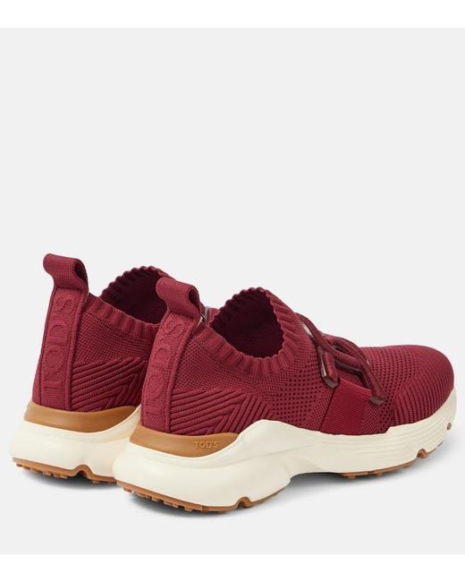 Tod's Red Kate Slip-On Sneakers