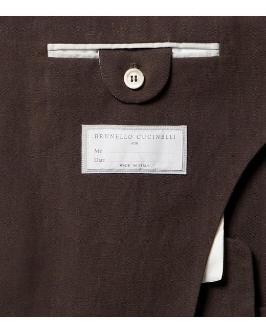Brunello Cucinelli Brown Leisure Fit Suit Dresses for men