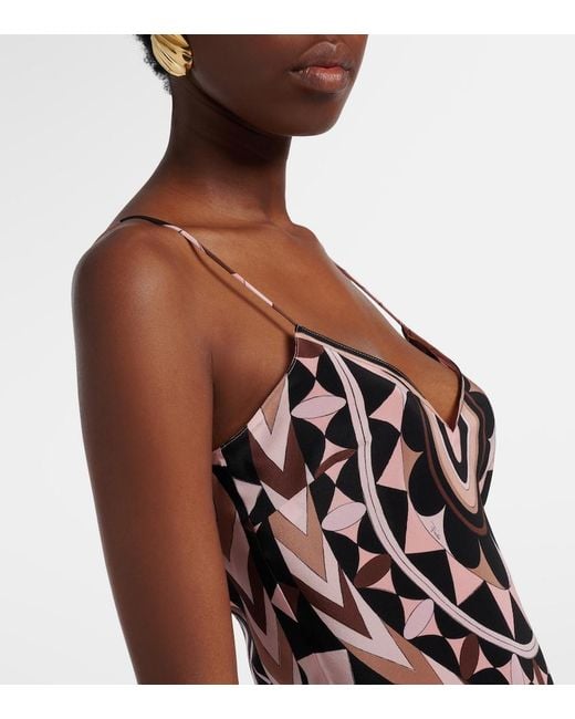 Emilio Pucci White Manuba Silk Crepe De Chine Gown