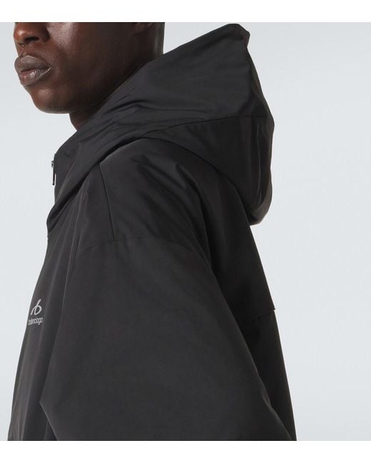 Balenciaga Black Technical Half-Zip Sweatshirt for men