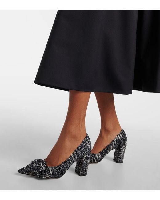 Gianvito Rossi Blue Boucle Pumps