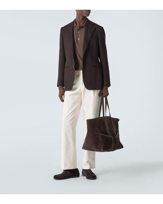 Metier Black Sergeant Suede Duffel Bag for men
